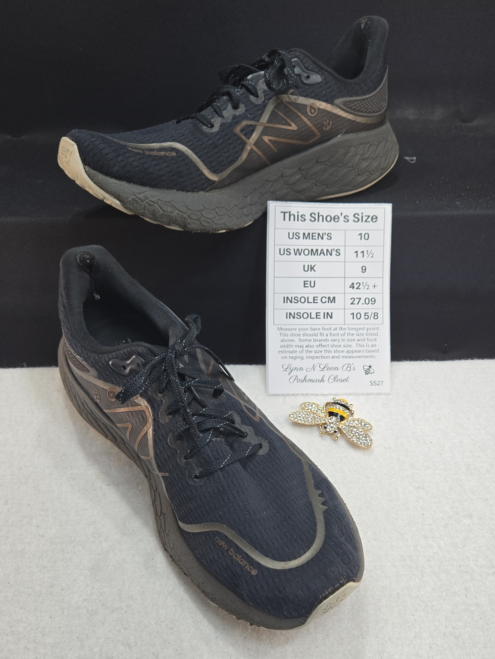 New Balance Fresh Foam X 1080v12 Permafrost running shoe Black Copper Metallic